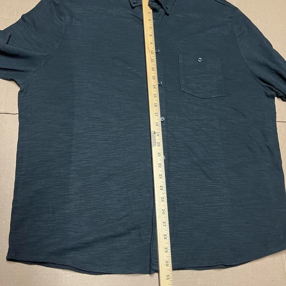 Men's Express Black Button-Down Long Sleeve Shirt Size XL Casual Cotton Stretch - Picture 7 of 7